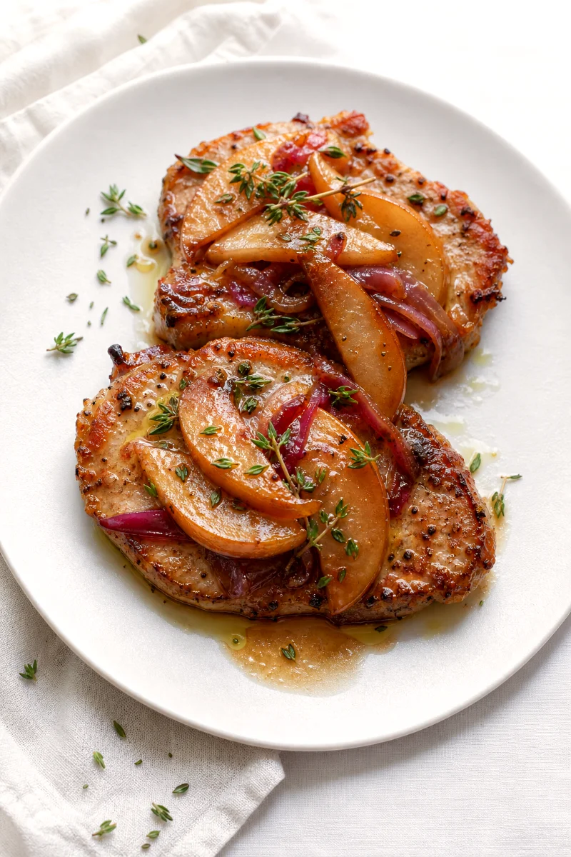 pork-chops-caramelized-pears-top-down