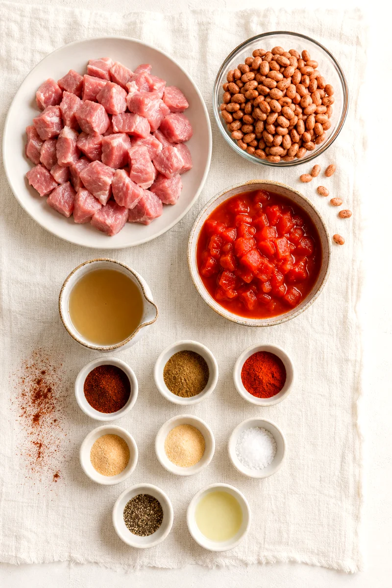 pork-pinto-bean-chili-ingredients