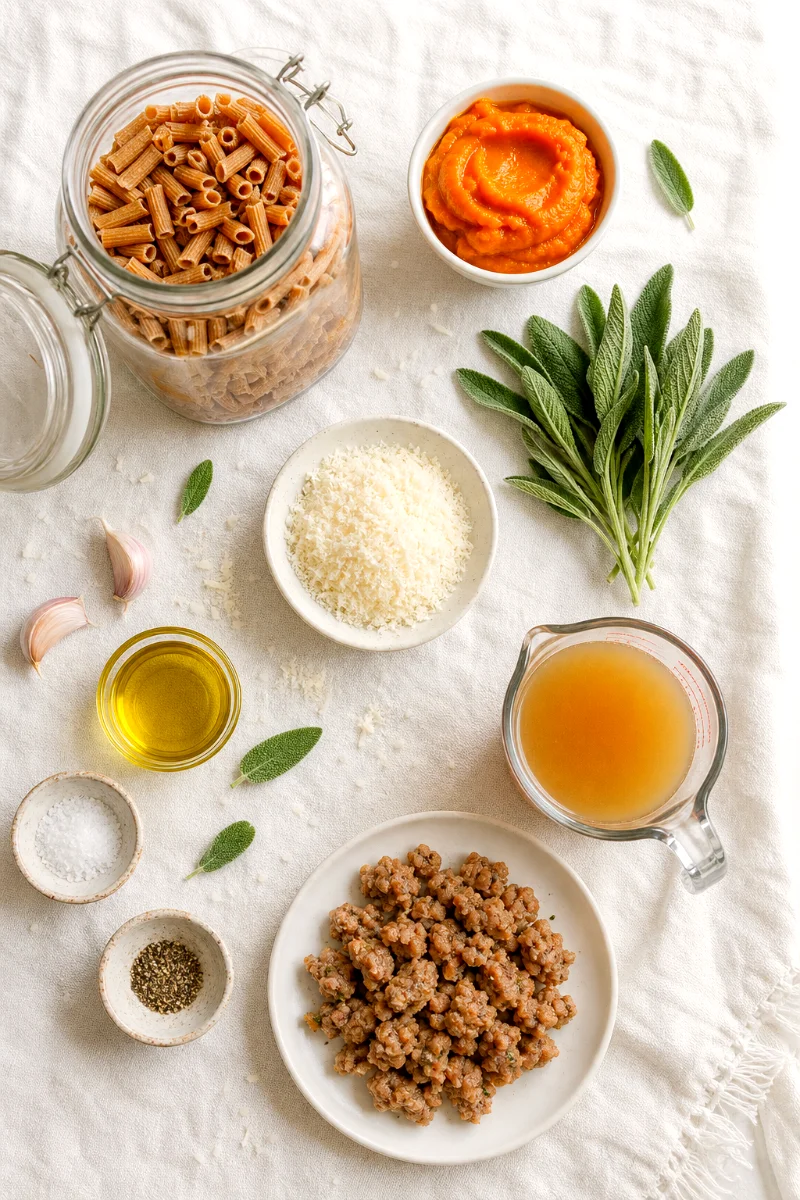 pumpkin-sage-pasta-ingredients