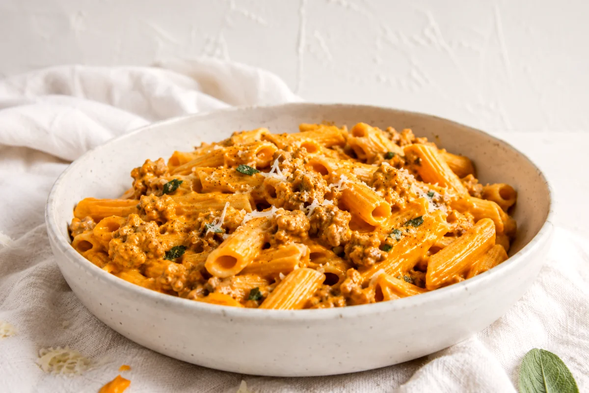 pumpkin-sage-pasta-skillet