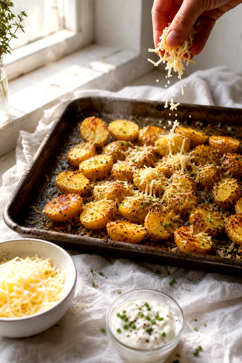 roasted-cheesy-baby-potatoes-cooking-process