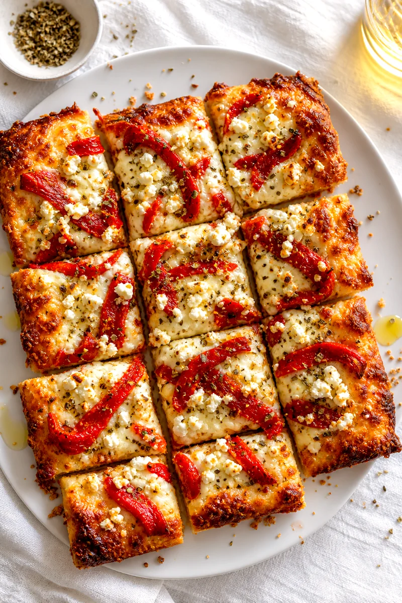 roasted-red-pepper-feta-pan-pizza-top-down