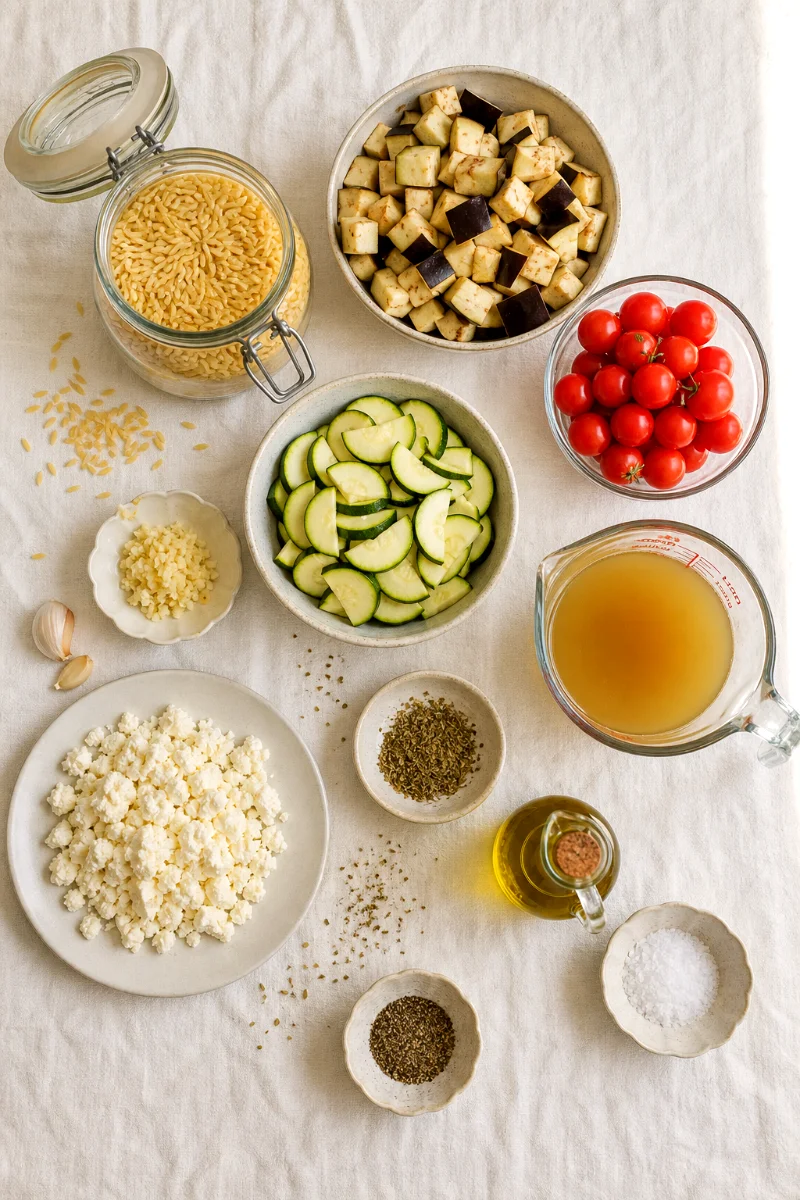 roasted-tomato-eggplant-orzo-ingredients