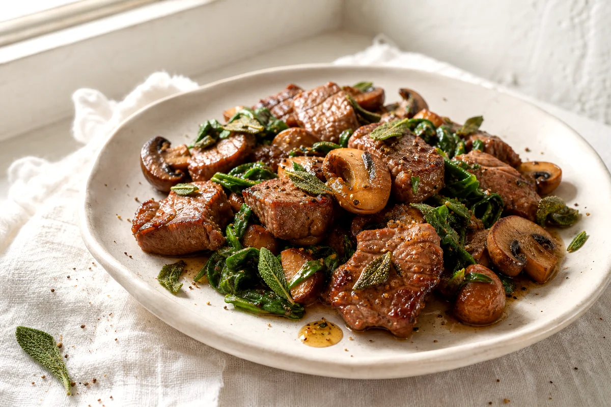 sage-butter-steak-and-mushrooms