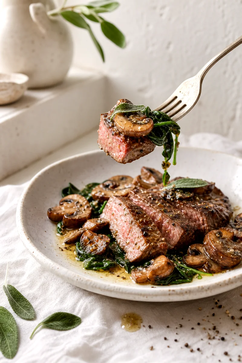 sage-butter-steak-mushrooms-serving-detail
