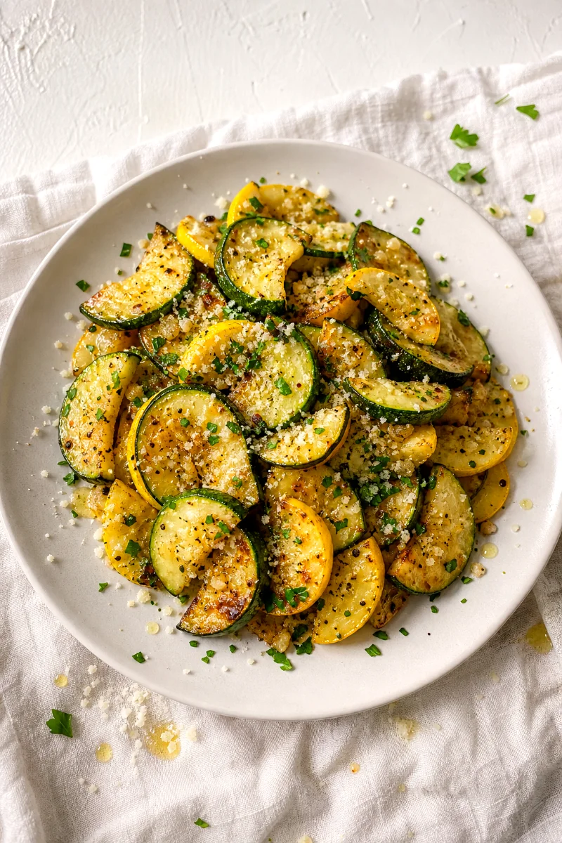 sauteed-zucchini-yellow-squash-parmesan-topdown