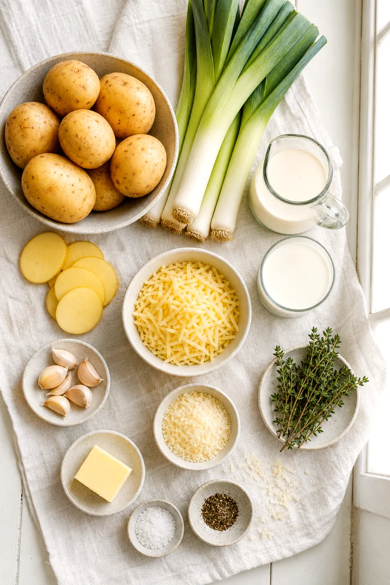 scalloped-potato-leek-casserole-ingredients