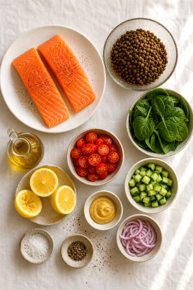 seared-salmon-puy-lentil-salad-ingredients