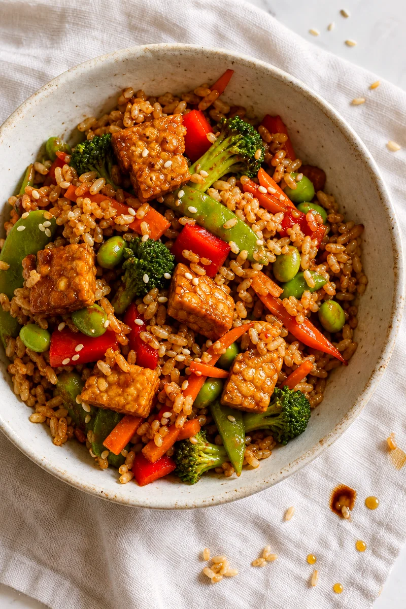sesame-tempeh-brown-rice-stir-fry-food-shot