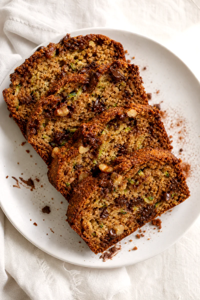 sliced-chocolate-chip-walnut-zucchini-bread