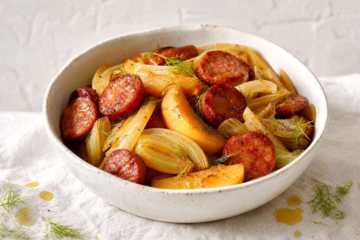 smoked-sausage-braised-fennel-featured