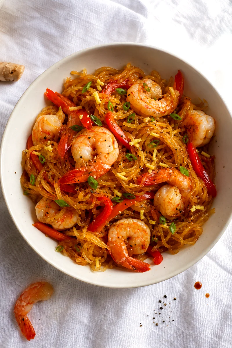 spaghetti-squash-shrimp-stir-fry-top-down