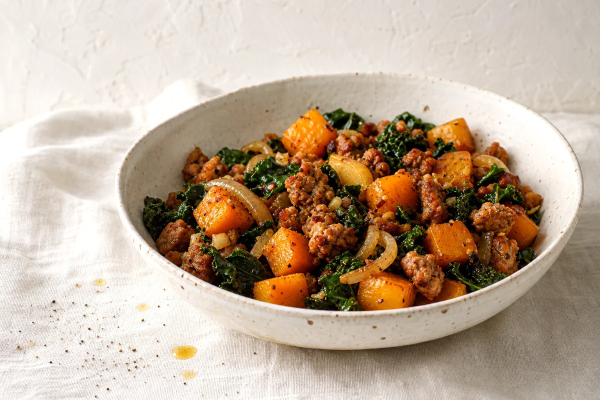spicy-sausage-acorn-squash-skillet-featured