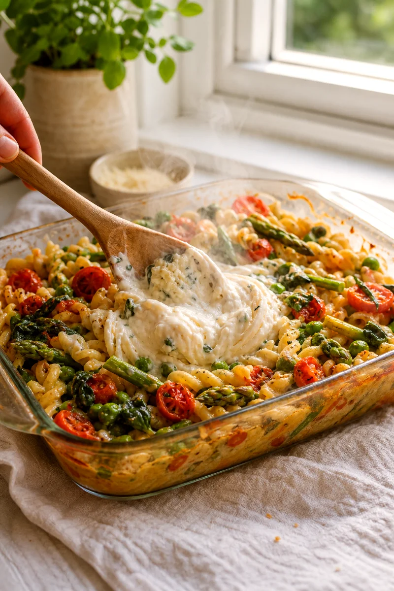 stirring-creamy-boursin-pasta-casserole