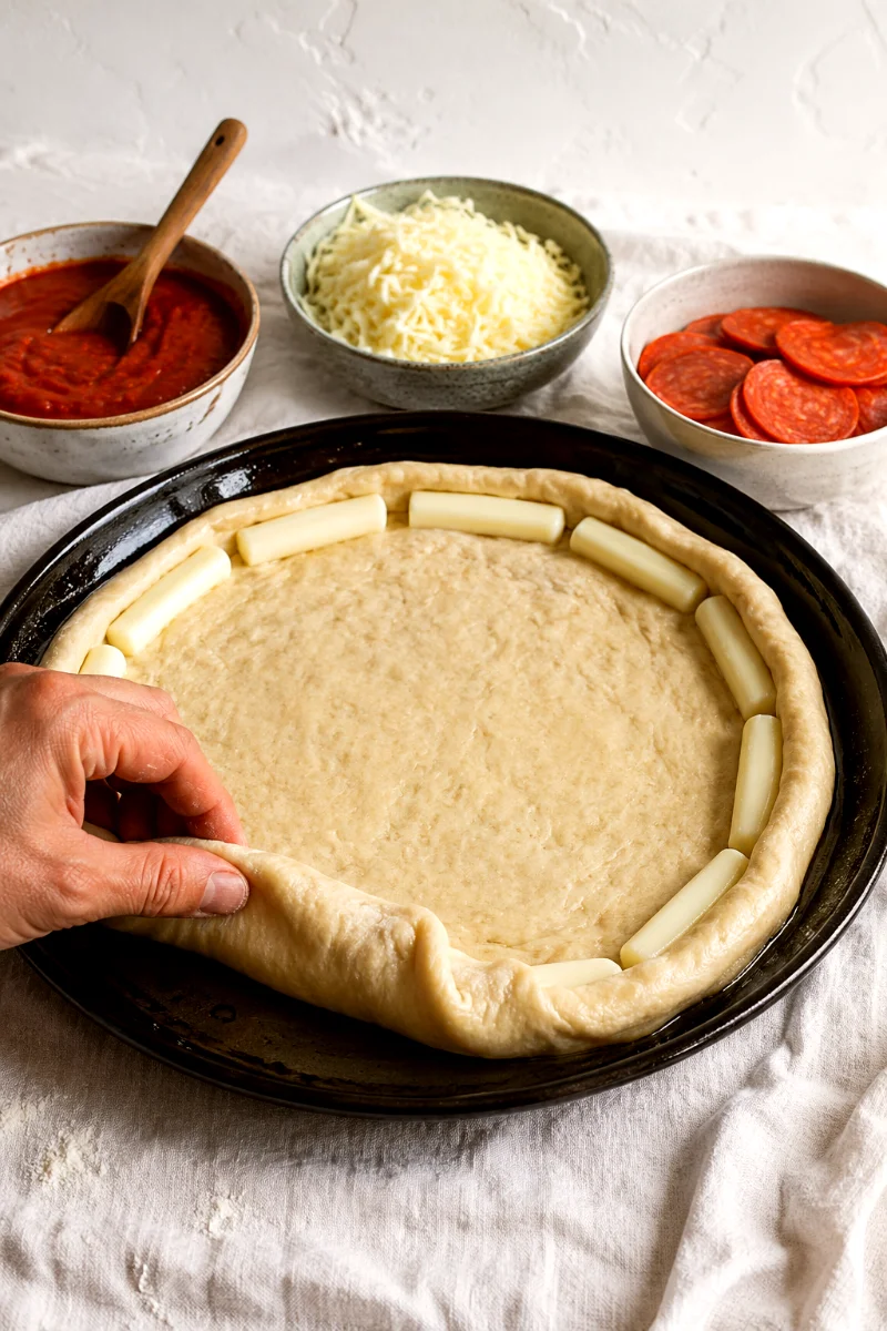 stuffed-crust-pizza-cooking-process