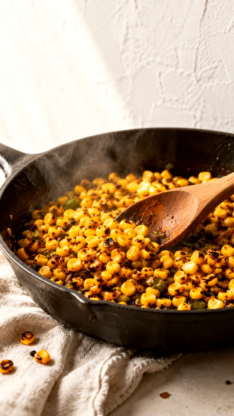 summer-corn-jalapeno-scramble-charring-corn