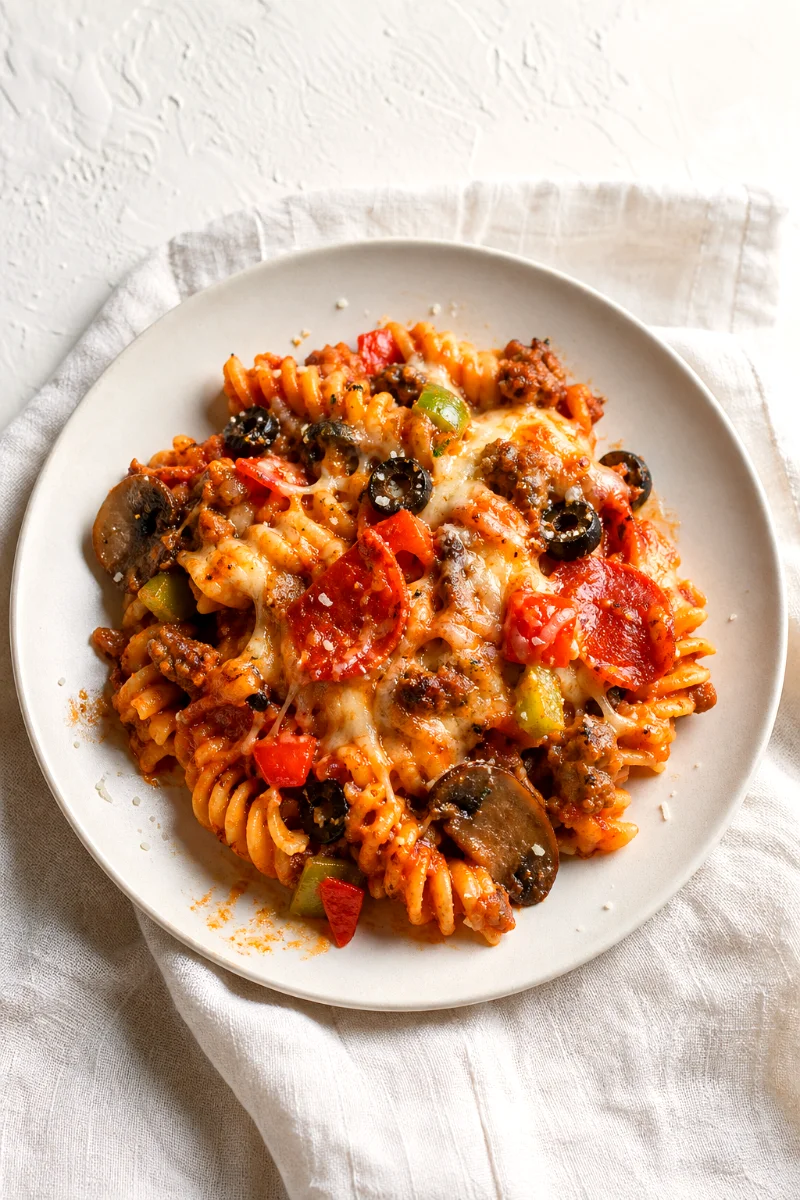 supreme-pizza-pasta-casserole-food-shot