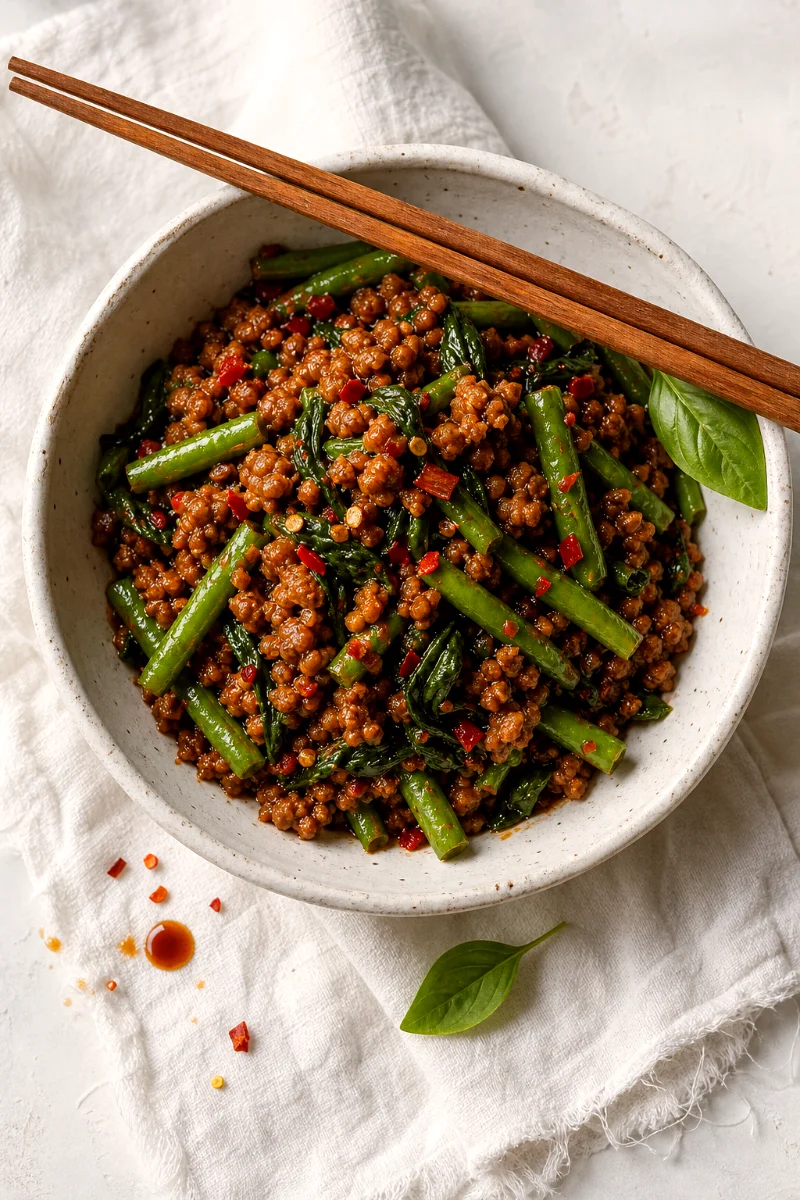 thai-basil-pork-green-beans-top-down