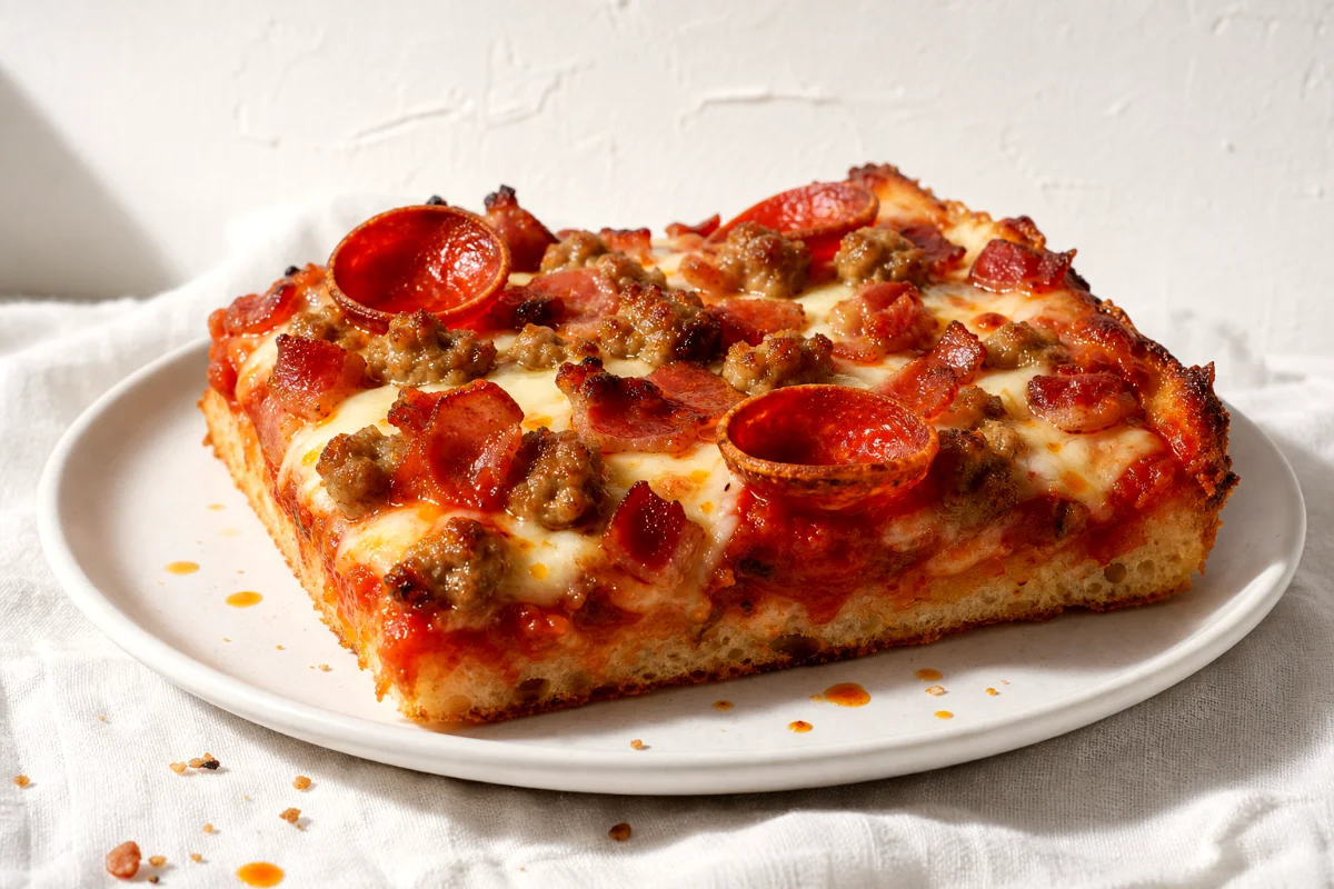 three-meat-carnivore-pan-pizza-featured