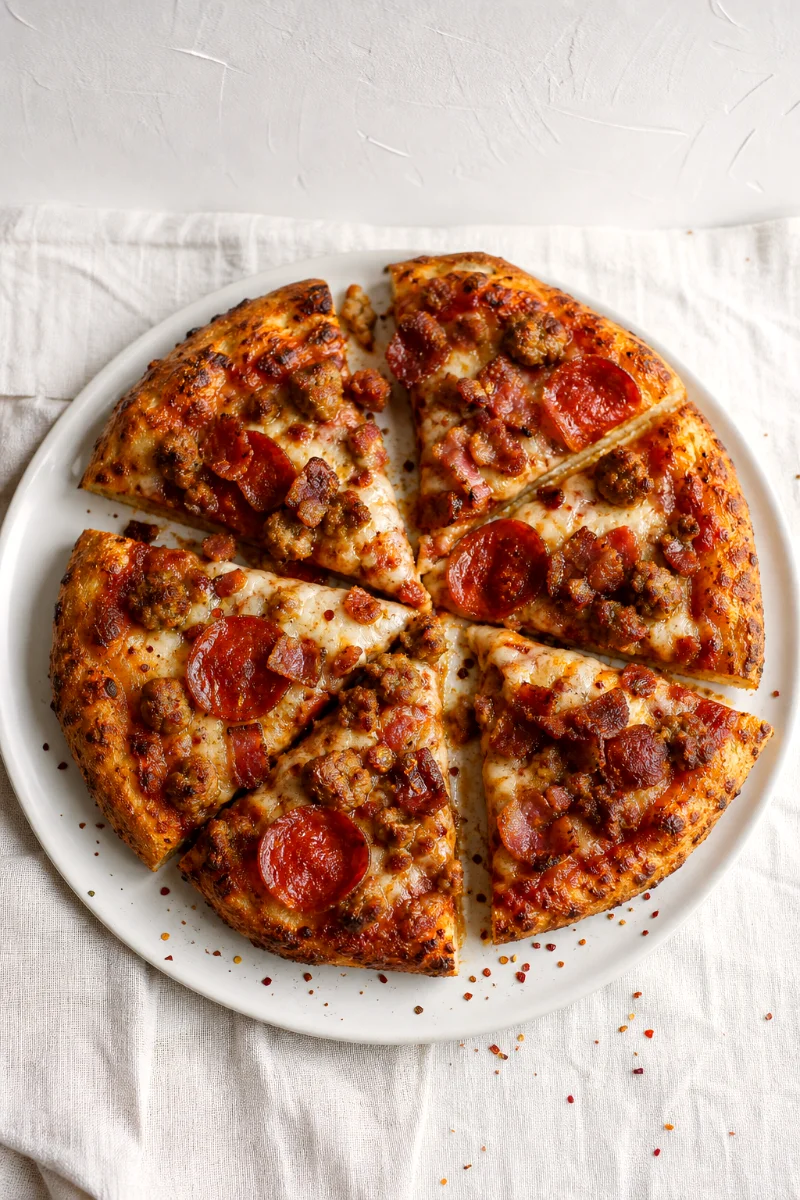 three-meat-carnivore-pan-pizza-food-shot