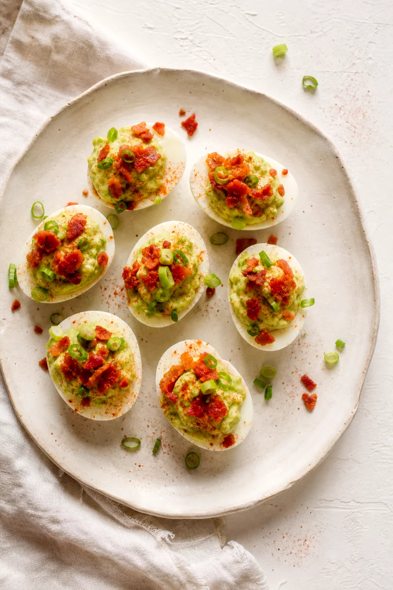 top-down-avocado-deviled-eggs-bacon