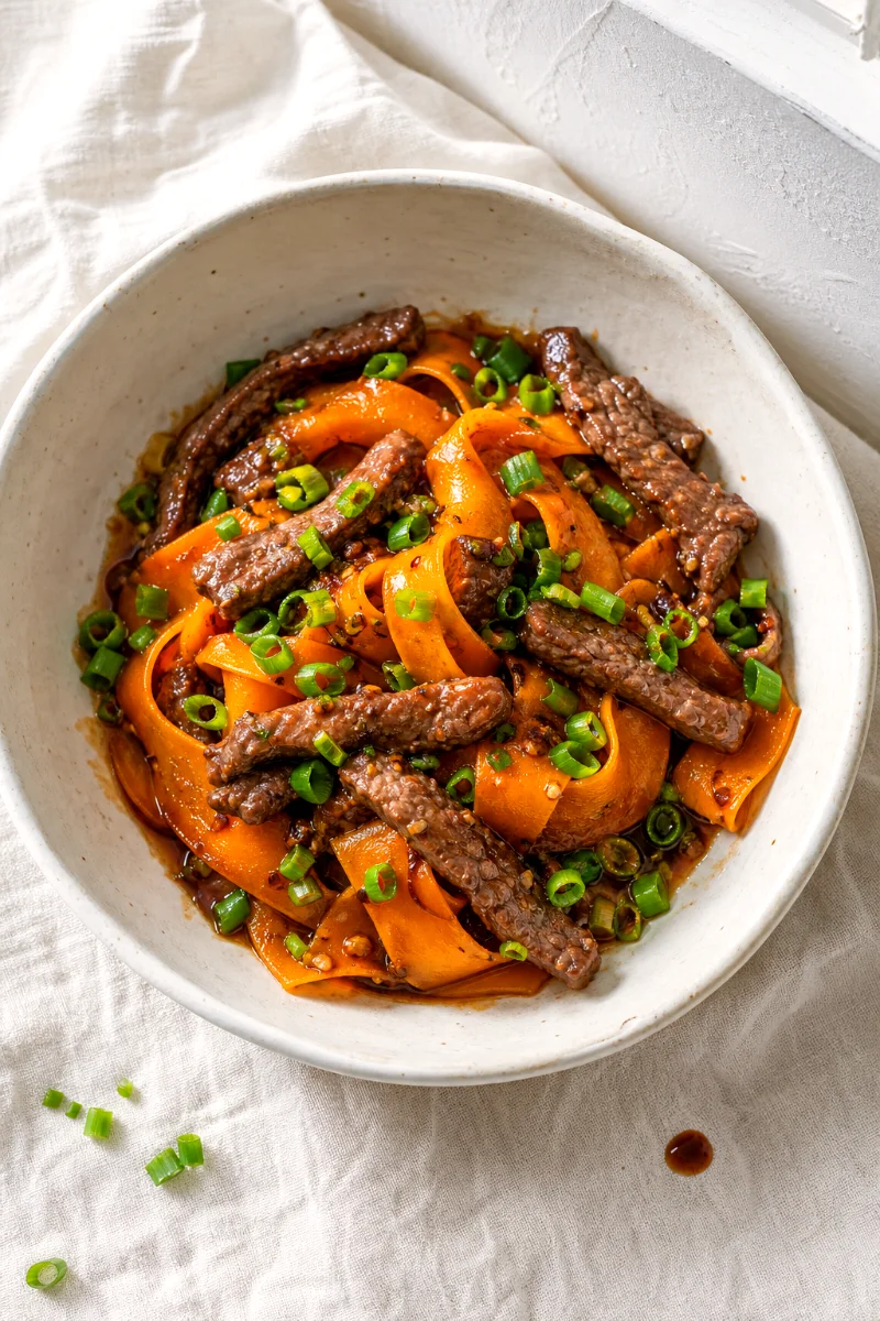 top-down-beef-butternut-stir-fry-bowl