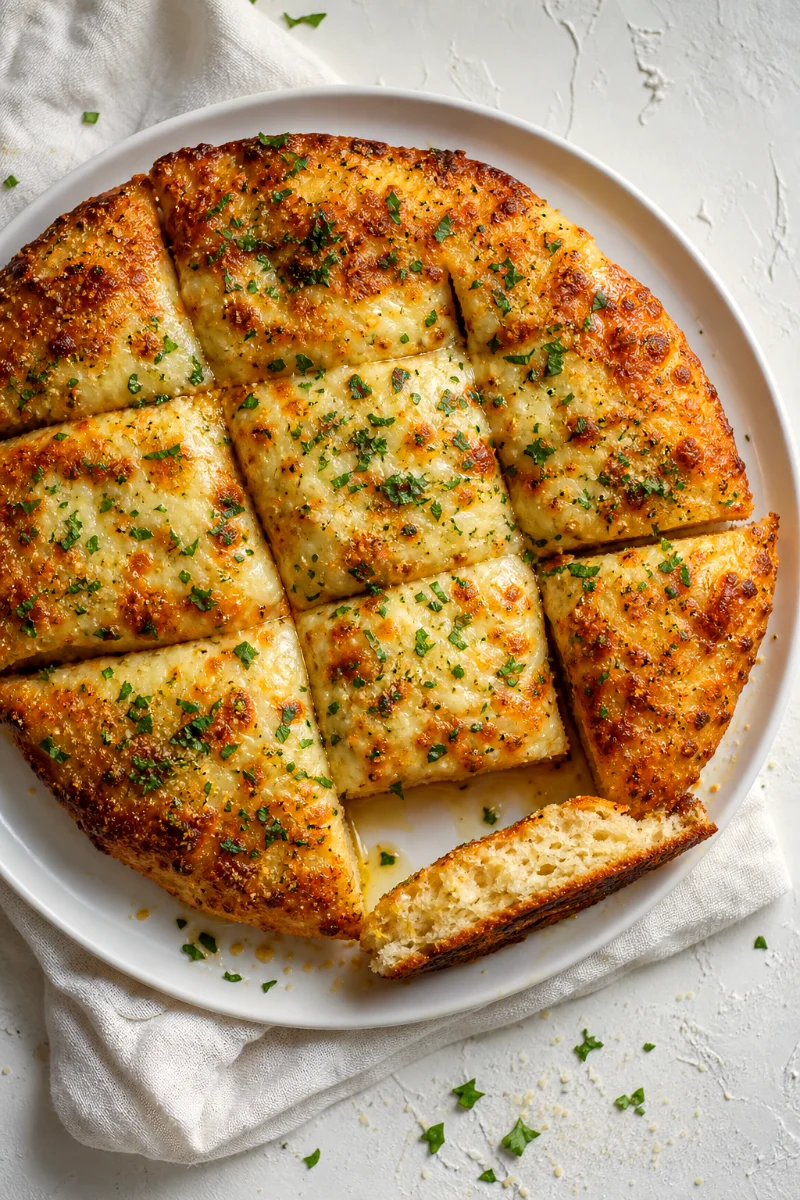 top-down-cheesy-garlic-butter-pan-pizza