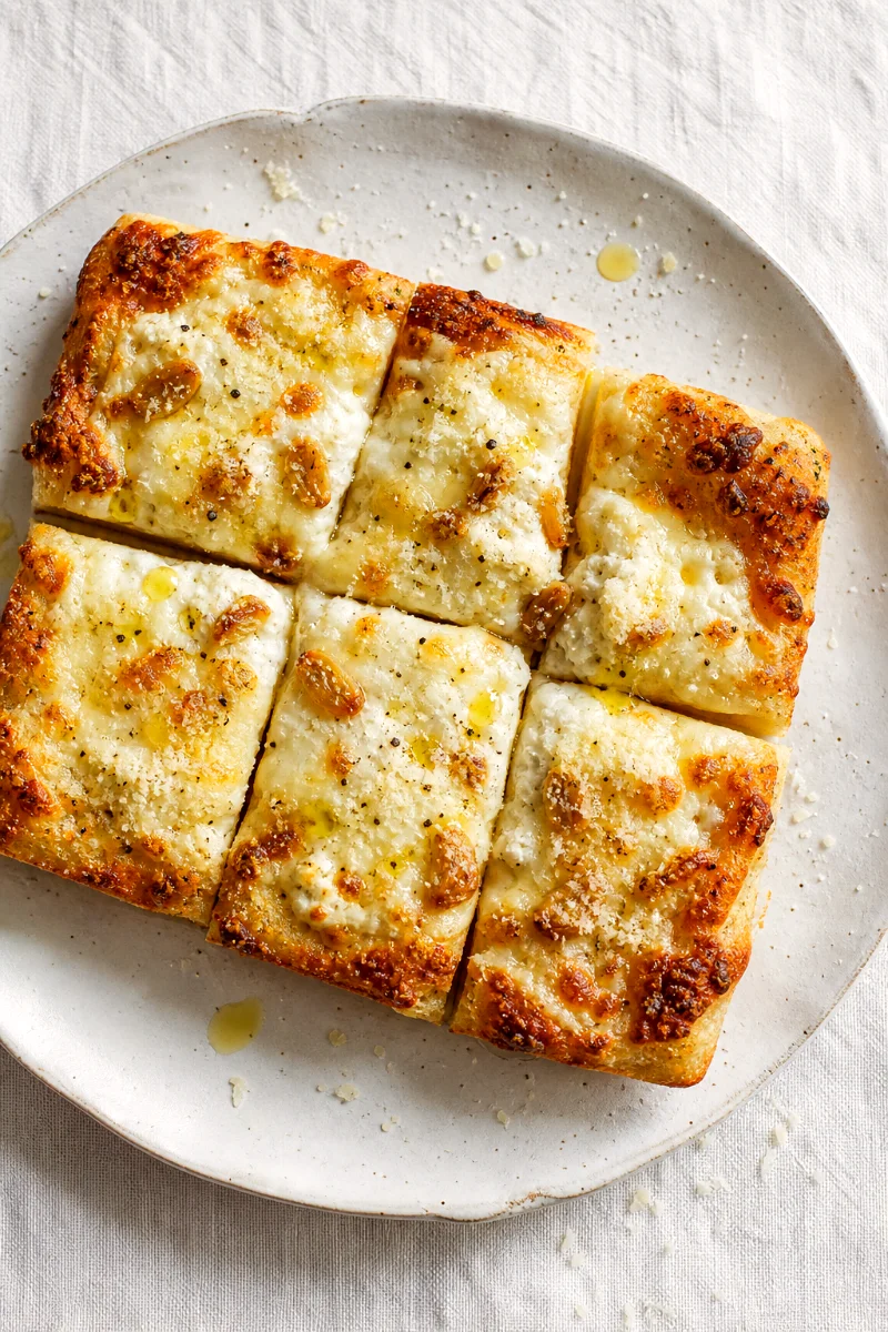 top-down-roasted-garlic-white-pan-pizza