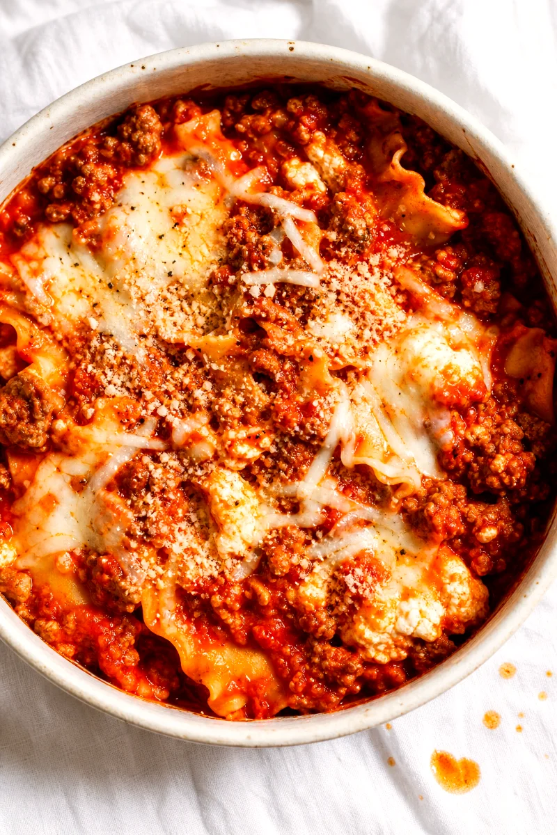 top-down-skillet-lasagna-bowl