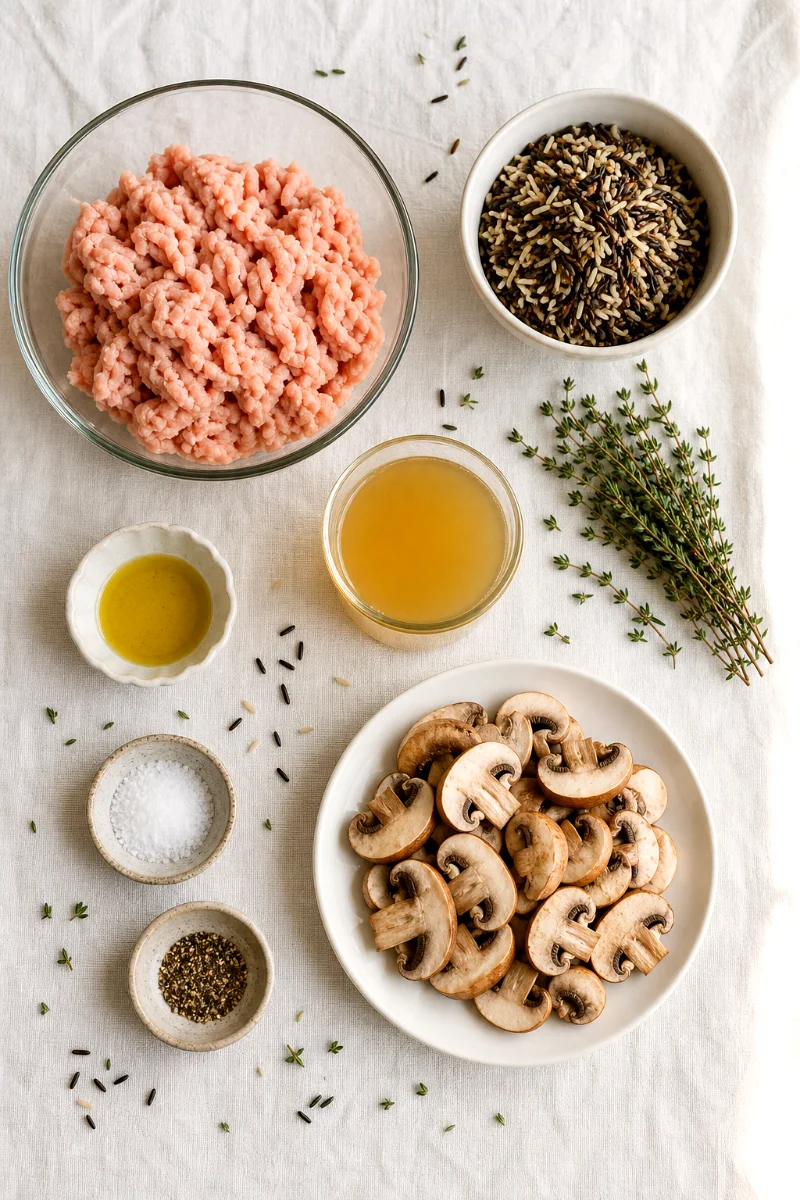 turkey-wild-rice-skillet-ingredients