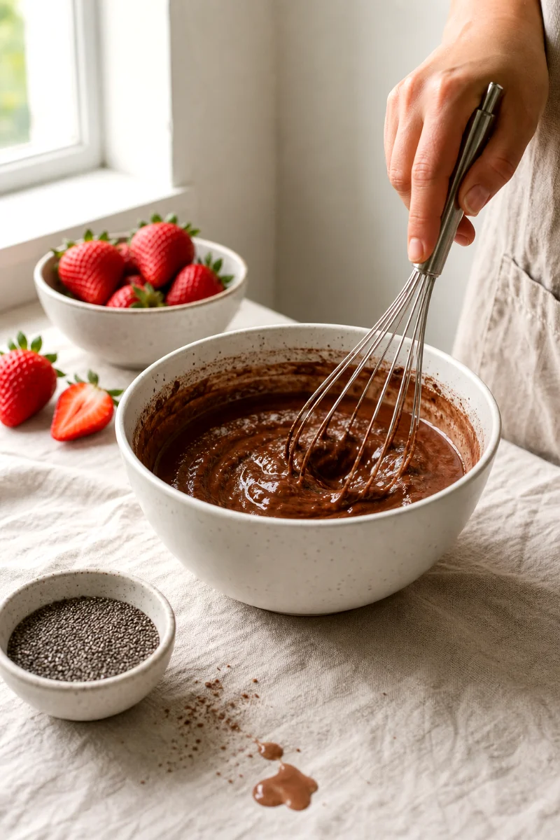 whisking-chocolate-chia-pudding-base