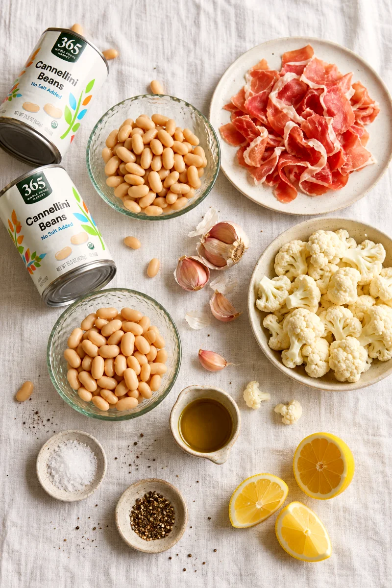 white-bean-prosciutto-skillet-ingredients