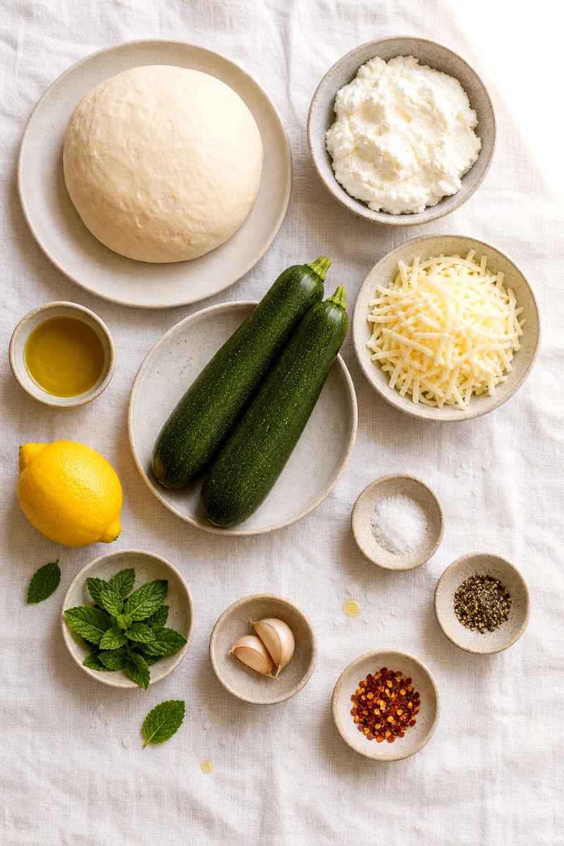 zucchini-ricotta-pan-pizza-ingredients