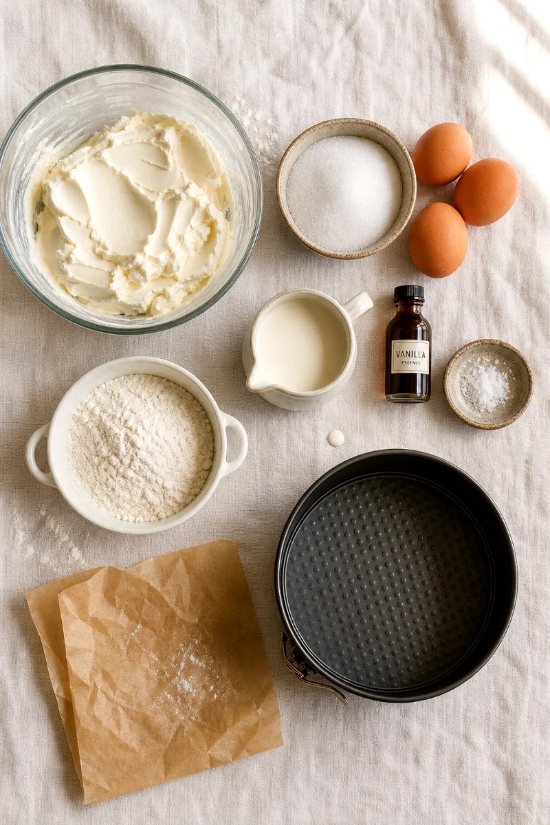 burnt-basque-cheesecake-ingredients