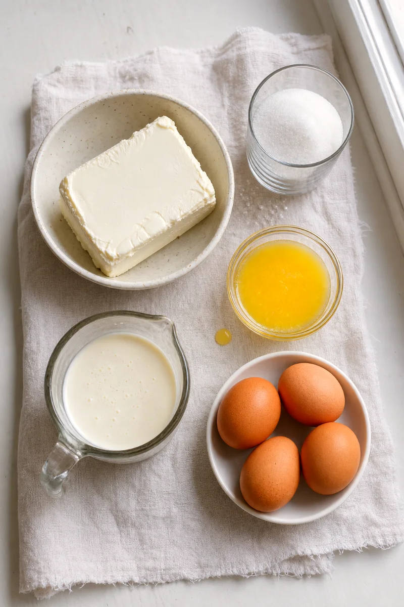 creamy-cheese-tart-ingredients