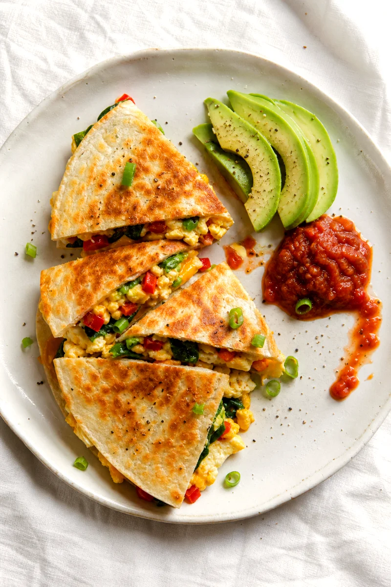 crispy-breakfast-quesadilla-top-down-food-shot