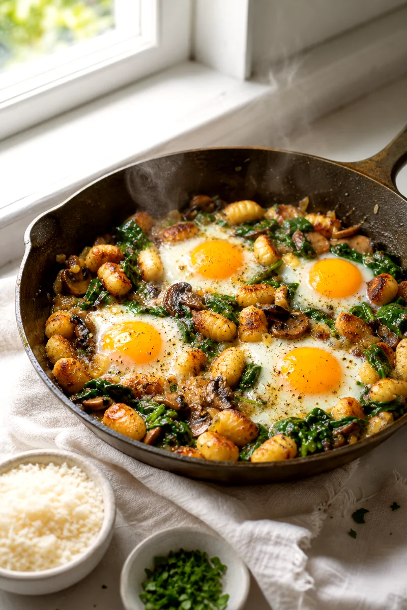 crispy-gnocchi-breakfast-skillet-cooking-process