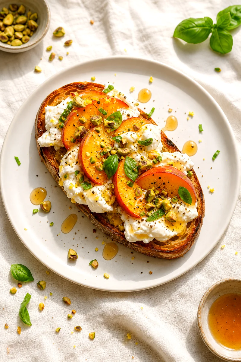 finished-peach-burrata-breakfast-toast-top-down