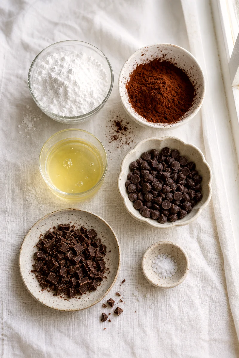 flourless-chocolate-chip-cookies-ingredients