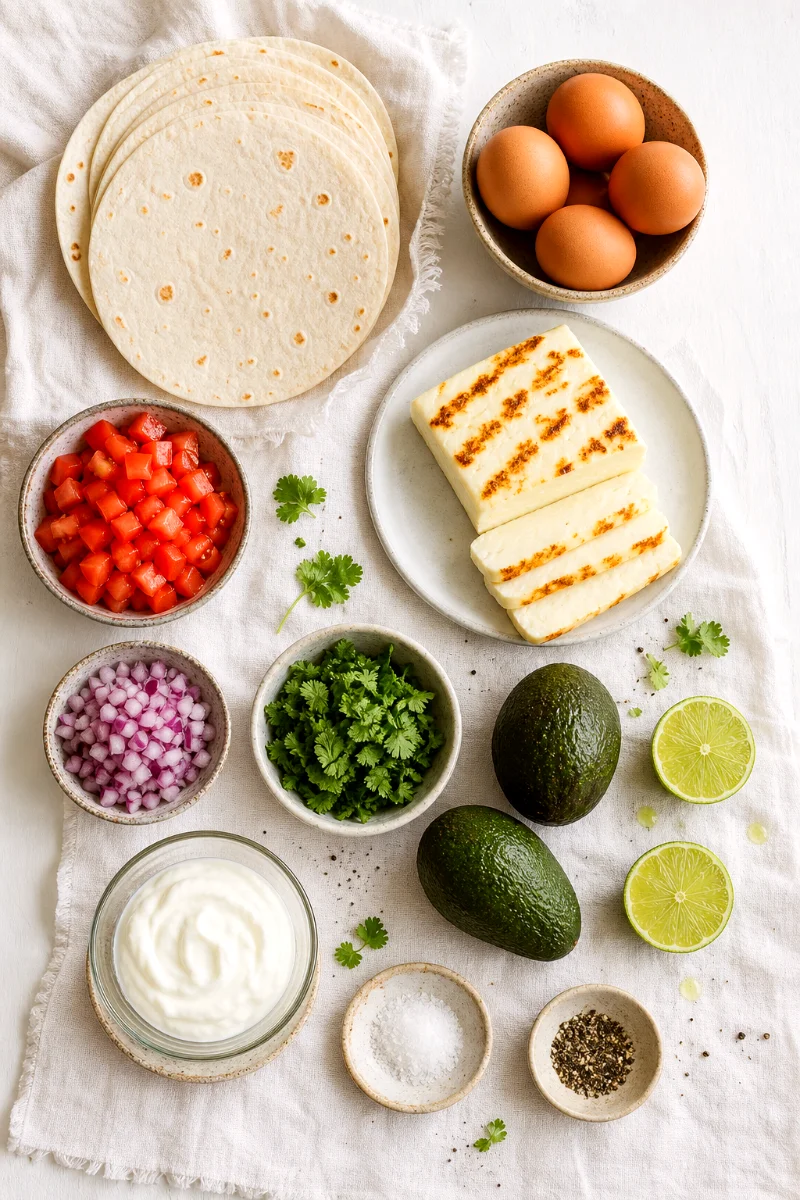 halloumi-breakfast-tacos-ingredients