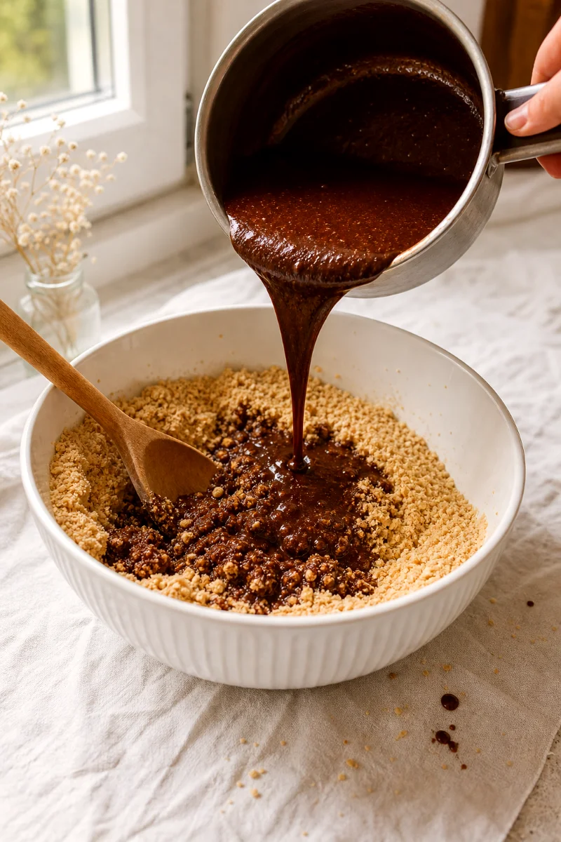 hungarian-coconut-balls-mixing-process