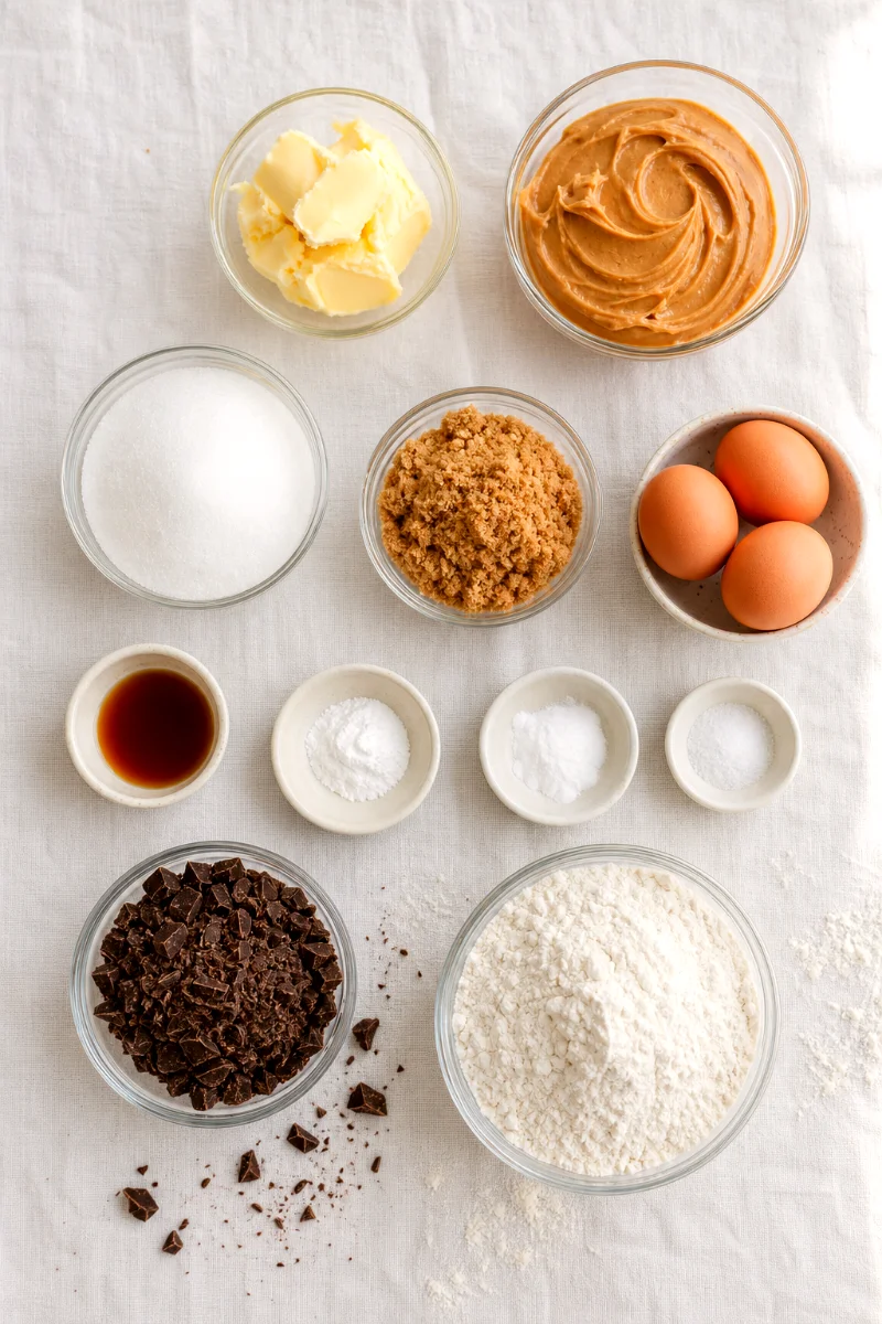 peanut-butter-chocolate-chip-cookies-ingredients