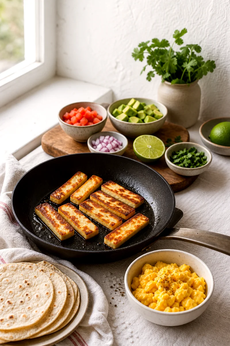 searing-halloumi-breakfast-tacos-process