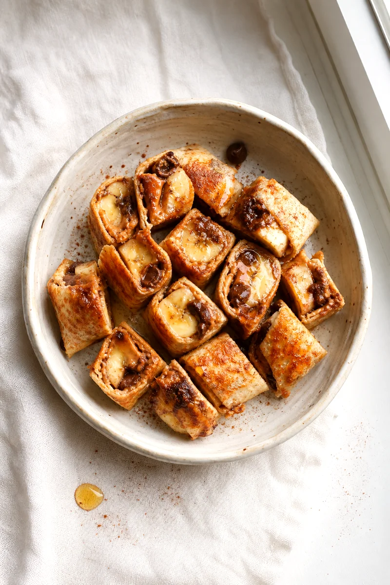 sliced-peanut-butter-banana-wrap-bowl