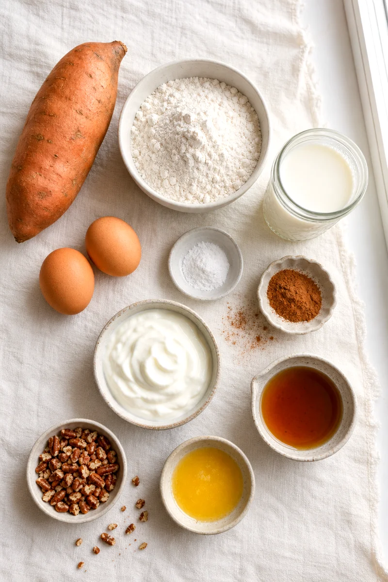 sweet-potato-waffles-ingredients-flat-lay