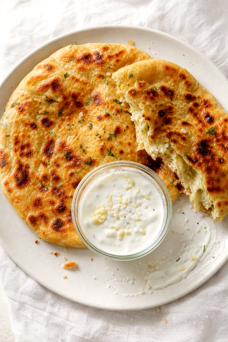 top-down-flatbread-plate