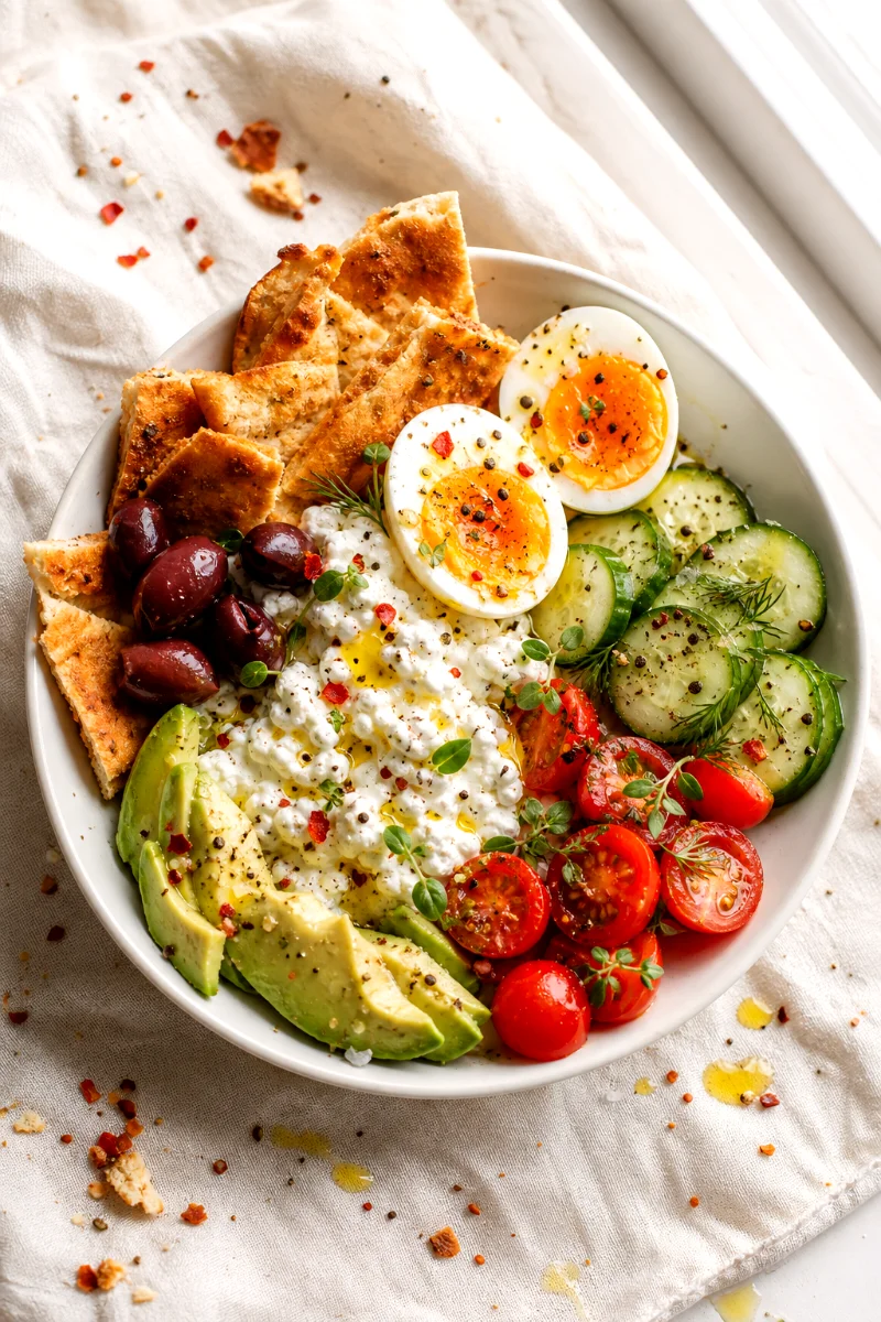 top-down-savory-cottage-cheese-breakfast-bowl