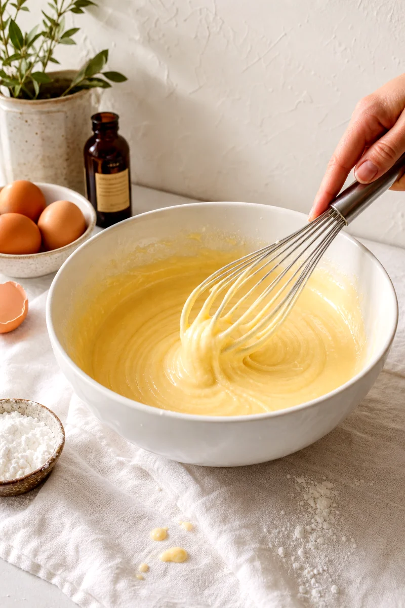 whisking-sour-cream-cake-batter