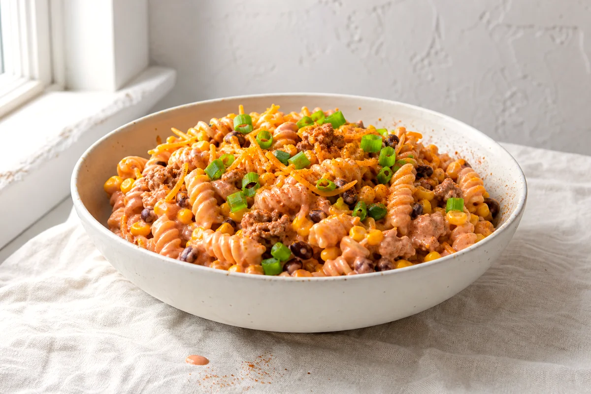 creamy-taco-pasta-salad-bowl