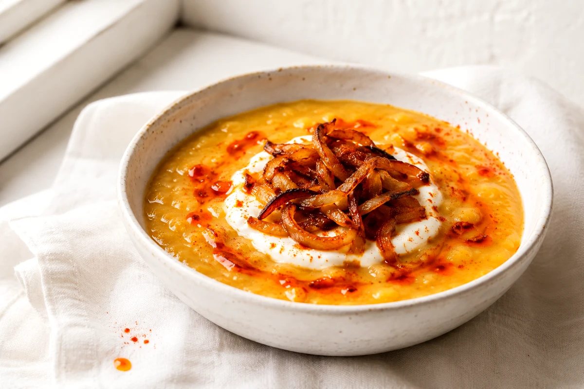 hungarian-yellow-pea-stew-creamy-crispy-onions